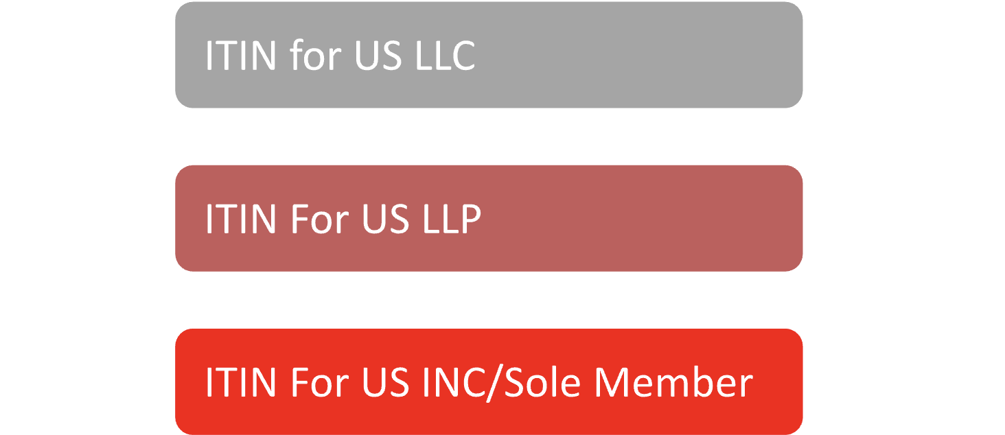 ITIN For LLC, LLP, INC/ Sole Member