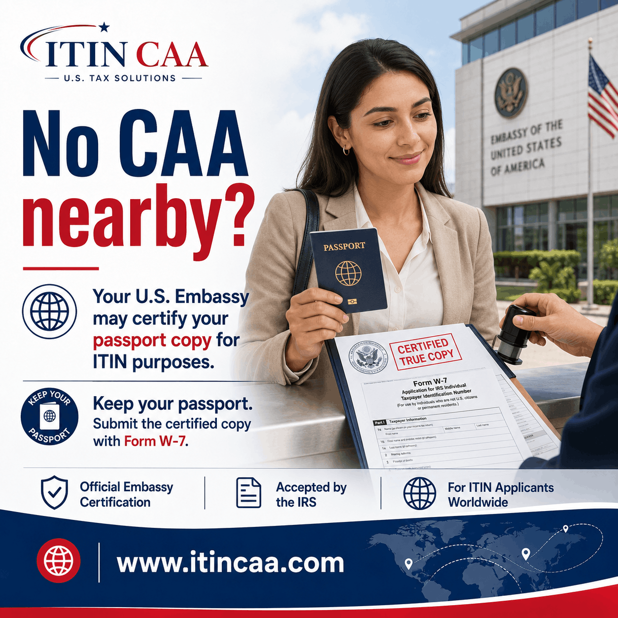 ITIN Passport Certification at U.S. Embassy