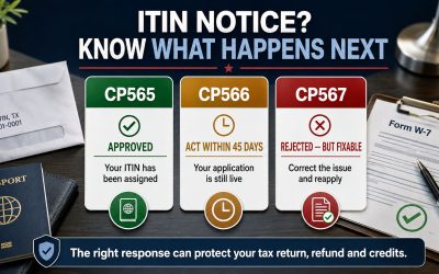 ITIN Rejected? CP565, CP566 & CP567 Explained (2026)